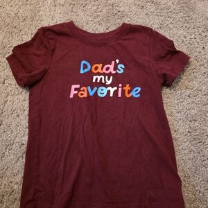 Cat & Jack Maroon T-Shirt - Dad's My Favorite